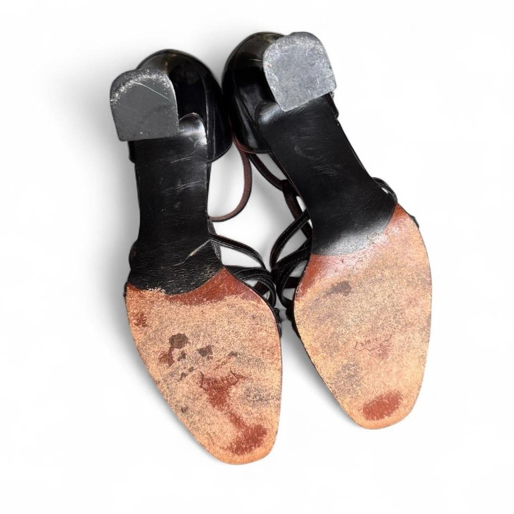 Vintage Stuart Weitzman leather t-strap heels - Picture 5 of 5